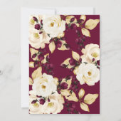 Invitation Twins 15e Anniversaire Champagne Bourgogne Gold Fr (Dos)