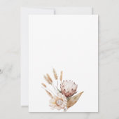 Invitation Twins Baby in Bloom Fleur sauvage Baby shower Boho (Dos)