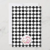 Invitation Twins Black Diamond Alice Dans L'Onderland Anniver (Dos)