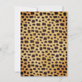 Invitation Twins Cheetah Print Wild Ones Safari 1er anniversa (Dos)