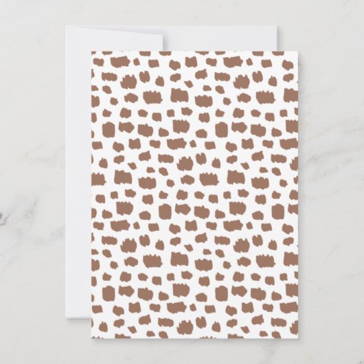 Invitation Twins Leopards Wild Ones Safari 1er anniversaire (Dos)