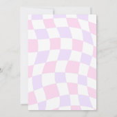 Invitation Twins Pink Racing Car Two Fast Girl 2e anniversair (Dos)