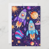 Invitation Twins Premier voyage autour du Soleil Astronaut Ph (Dos)