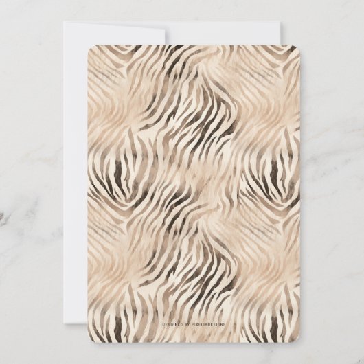 Invitation Twins Safari garçon 1er anniversaire, Jungle Wild  (Dos)