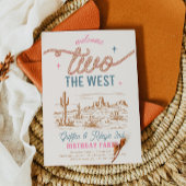 Invitation Twins Western 2e anniversaire