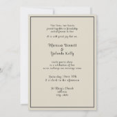 Invitation Two Brides Hand Drawn Pencil Illustration   (Dos)