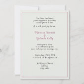 Invitation Two Brides Hand Drawn Pencil Pink Black (Dos)