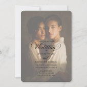 Invitation Two Brides Wedding Photo Template (Devant)