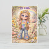 Invitation Two Cool Birthday Digital Download (Debout devant)