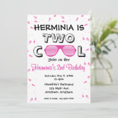Invitation TWO Cool Lunettes de soleil 2e fête d'anniversaire (Debout devant)