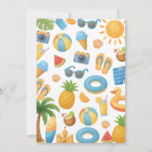 Invitation Two Cool Summer Beach 2nd Birthday Party (Dos)