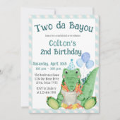 Invitation Two da Bayou - Fête d'anniversaire de l'écrevisse (Devant)