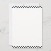 Invitation "Two Fast" Race Car 2e Anniversaire Fête Invitatio (Dos)