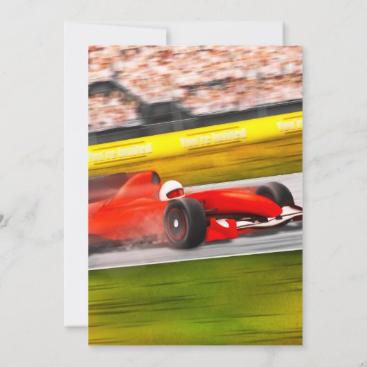 Invitation Two Fast - Racing 2e anniversaire (Dos)