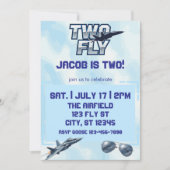 Invitation TWO Fly, Jet 2e anniversaire (Devant)