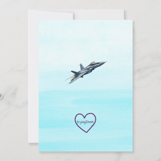 Invitation TWO Fly, Jet 2nd Birthday (Dos)