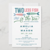 Invitation Two Less Fish in the Sea Couples Bridal Shower (Devant)