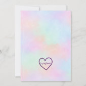Invitation TWO-licorne, 2e anniversaire (Dos)