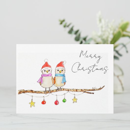 Invitation Two Little Birds  (Debout devant)