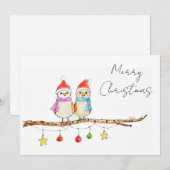 Invitation Two Little Birds  (Devant / Derrière)