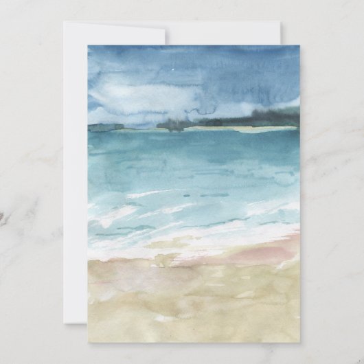 Invitation Two Sea Surf Beach 2e anniversaire (Dos)