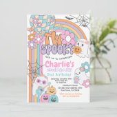 Invitation Two Spooky Hippie Halloween 2nd Birthday (Debout devant)