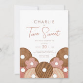 Invitation Two Sweet Donut 2nd - Anniversaire de la fille (Devant)