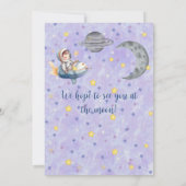 Invitation Two The Moon Boy Space Rocket 2nd Birthday  (Dos)