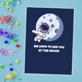 Invitation Two The Moon Boy Space Rocket Lift Off 2nd Bday