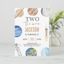 Two The Moon | Modern Space 2nd Birthday Décor