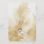 Invitation Two the Rescue, Watercolor Firetruck 2nd Birthday (Dos)