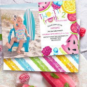 Invitation TWO-tti Frutti Tel Cutie Photo 2e anniversaire