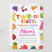 Invitation Two-tti Frutti Telle une Cute, 2ÈME Fruits Été (Devant)