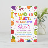Invitation Two-tti Frutti Telle une Cute, 2ÈME Fruits Été (Debout devant)