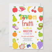 Invitation Two-tti Frutti Twotti Fruit Tropical 2e Anniversai (Devant)