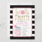 Invitation Twotti Fruitti Citron rose Noir + Blanc Anniversai (Devant)