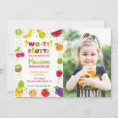 Invitation Twotti frutti 2ème anniversaire PHOTO (Devant)