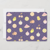 Invitation Twotti Frutti Fruit Orange Photo 2e anniversaire (Dos)