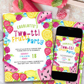 Invitation TWOtti Frutti Party 2e anniversaire Photo