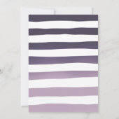 Invitation Tying Knot Beach Starfish Purple Fête des mariées (Dos)