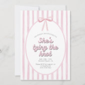 Invitation Tying Knot Bow Girl Bachelorette Party (Devant)