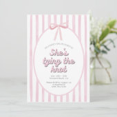 Invitation Tying Knot Bow Girl Bachelorette Party (Debout devant)