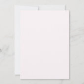 Invitation Tying the Knot Rose Ruban Mariage (Dos)
