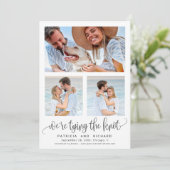 Invitation Tying The Knot Wedding Enregistrer La Date 3 Photo (Debout devant)