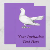 Invitation Type de vol Oriental Roller Pigeon (Devant / Derrière)