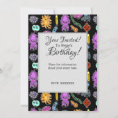 Invitation Types de bactéries (Dos)