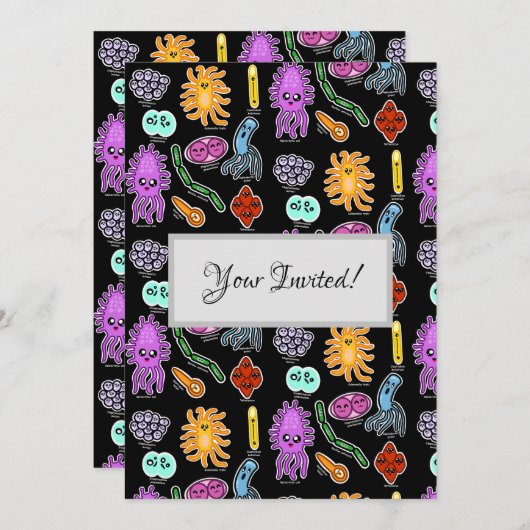 Invitation Types de bactéries (Devant / Derrière)