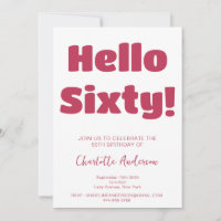 Typographie audacieuse Viva Magenta Moderne 60e an