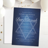 Invitation Typographie Bleue Moderne Typographie Blancs Forme