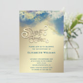 Invitation typographie cool alcool Abstrait encre or moderne (Debout devant)